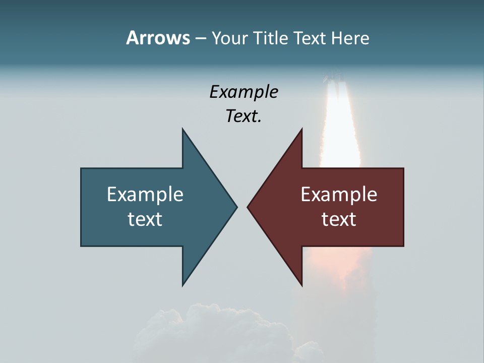 Exhaust Acceleration Spacecraft PowerPoint Template
