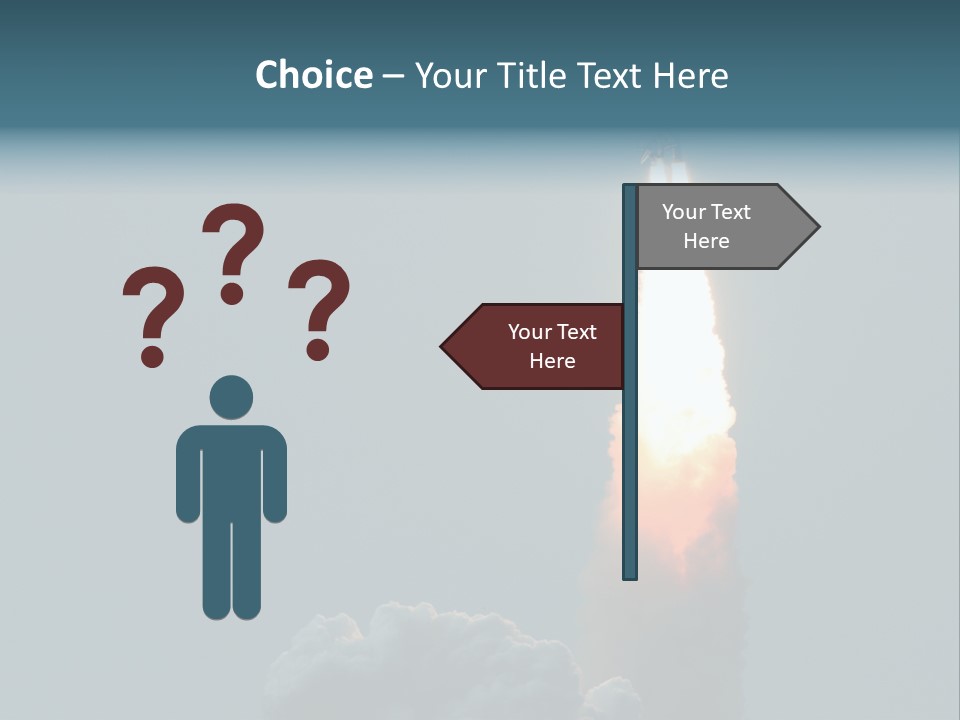 Exhaust Acceleration Spacecraft PowerPoint Template
