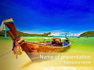 Recreation Asia Maya Bay PowerPoint Template