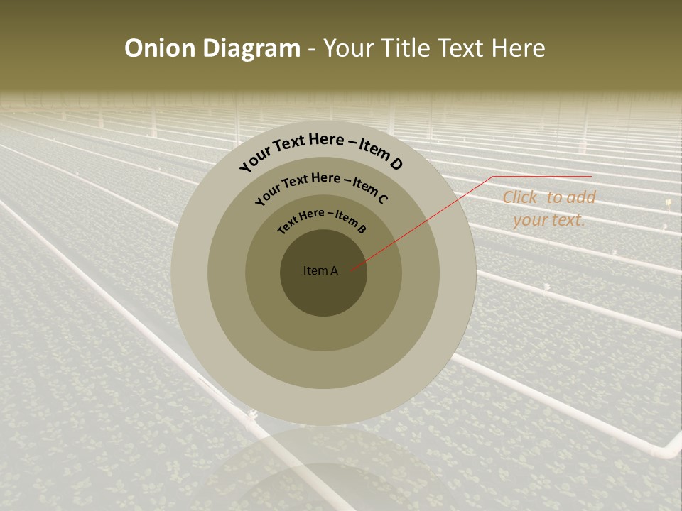 A Large Greenhouse Filled With Lots Of Plants PowerPoint Template