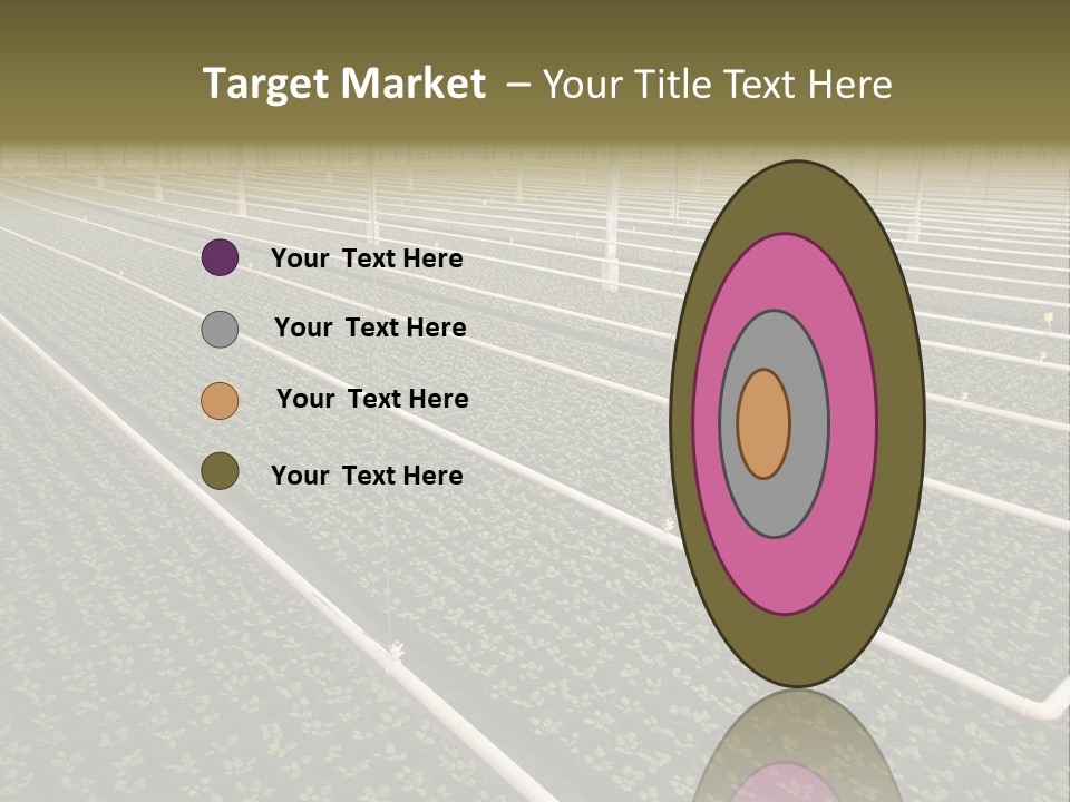 A Large Greenhouse Filled With Lots Of Plants PowerPoint Template