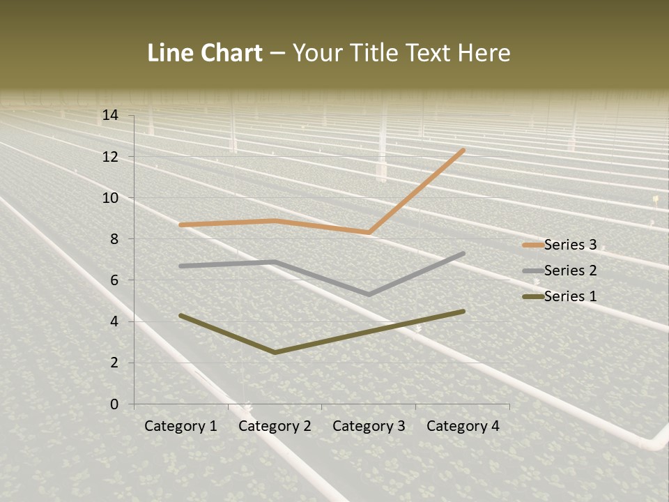A Large Greenhouse Filled With Lots Of Plants PowerPoint Template