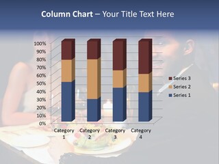 Caucasian Cafe Romance PowerPoint Template