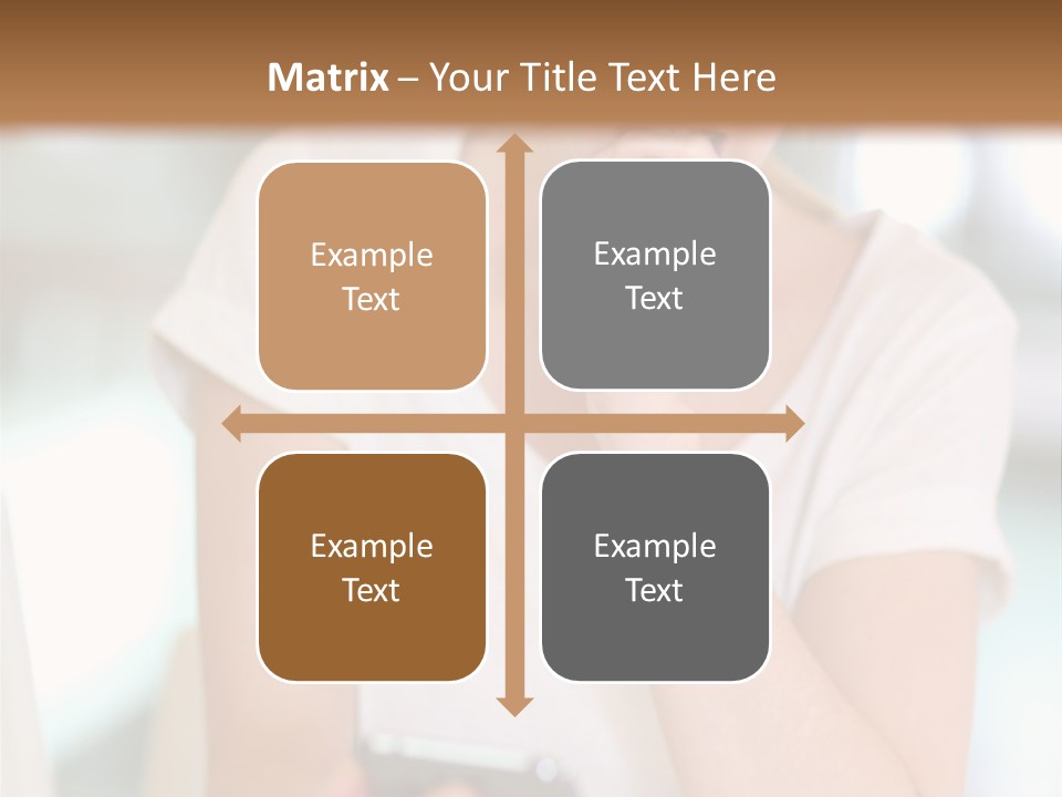 Worker Mobile Business PowerPoint Template