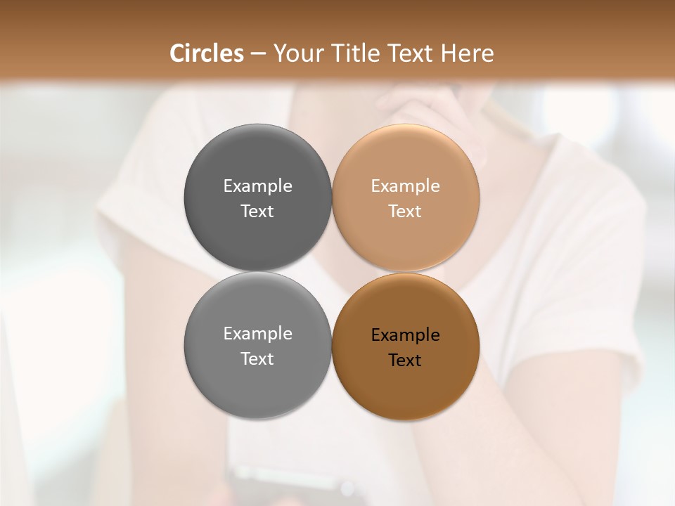 Worker Mobile Business PowerPoint Template