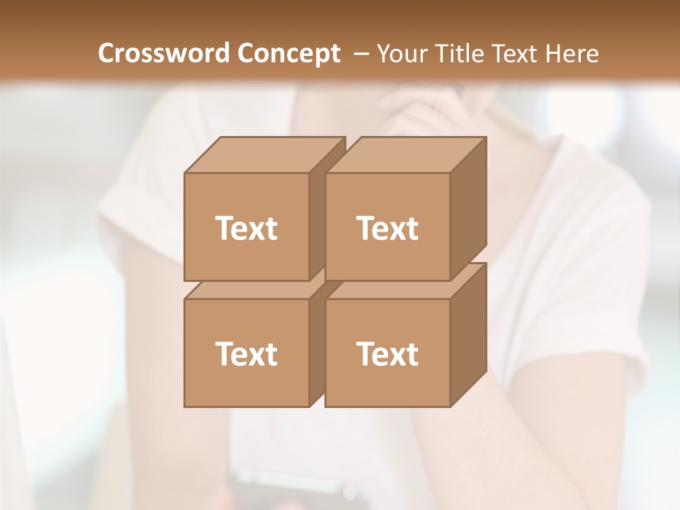 Worker Mobile Business PowerPoint Template