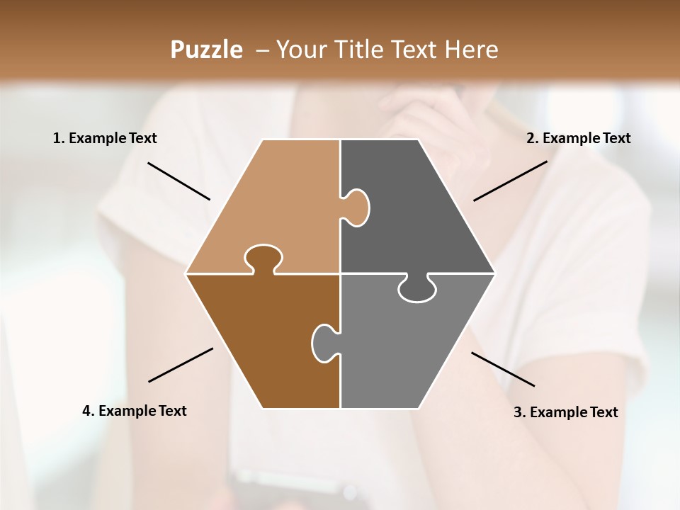 Worker Mobile Business PowerPoint Template