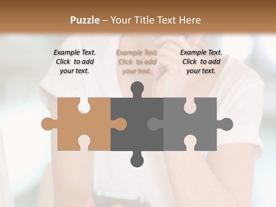 Worker Mobile Business PowerPoint Template