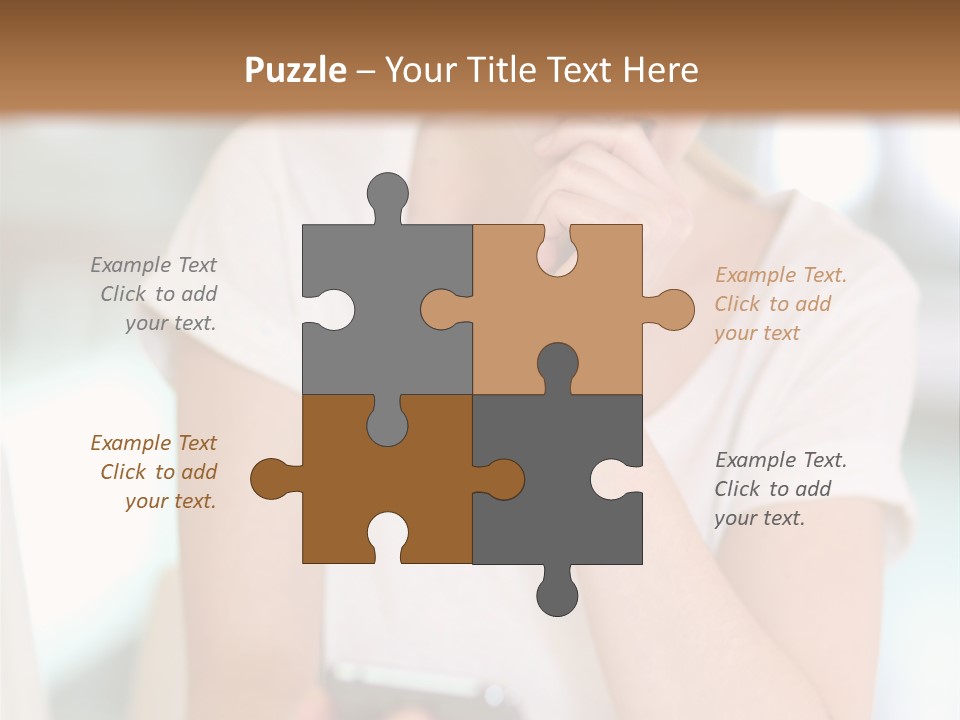 Worker Mobile Business PowerPoint Template