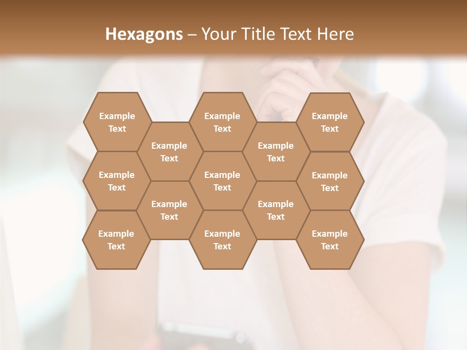 Worker Mobile Business PowerPoint Template