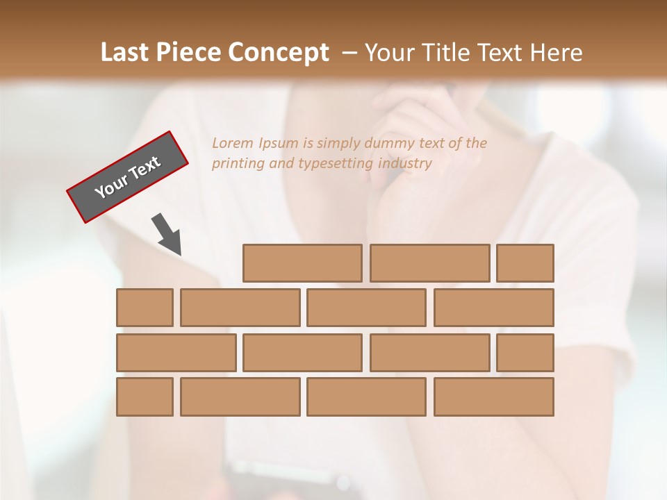 Worker Mobile Business PowerPoint Template