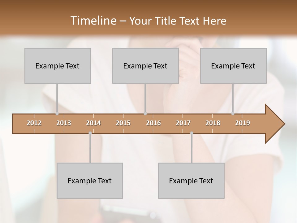 Worker Mobile Business PowerPoint Template
