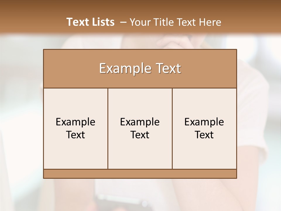 Worker Mobile Business PowerPoint Template