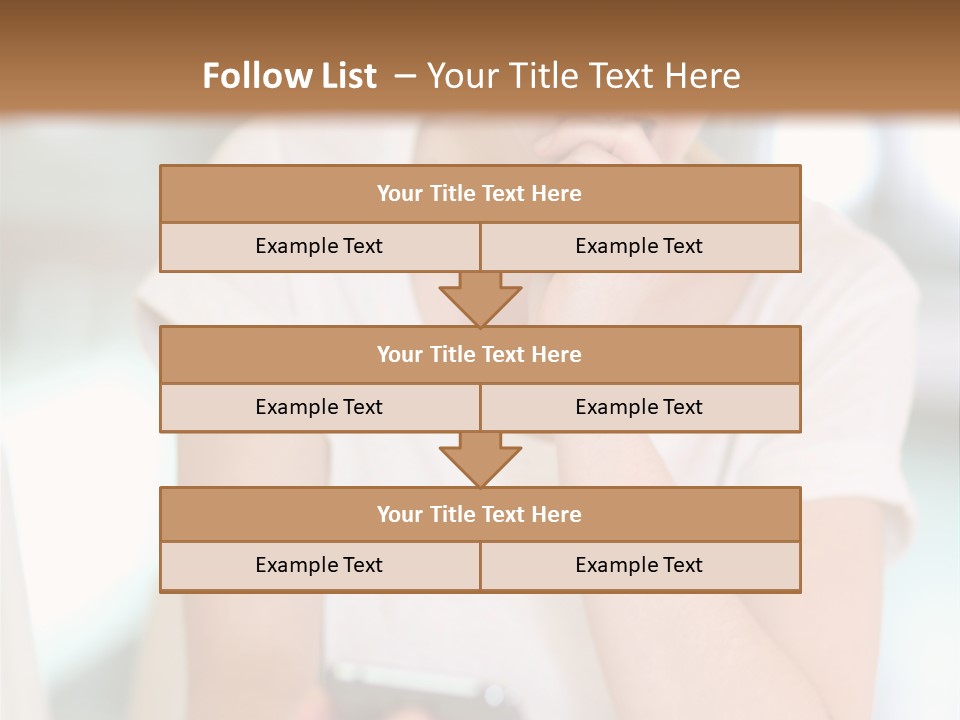 Worker Mobile Business PowerPoint Template