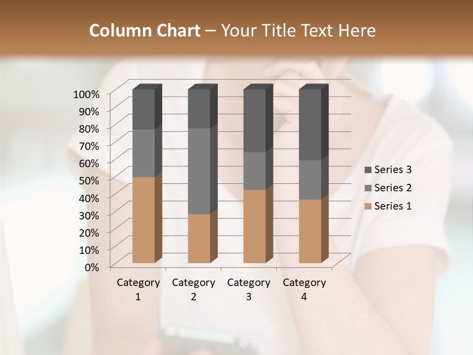 Worker Mobile Business PowerPoint Template