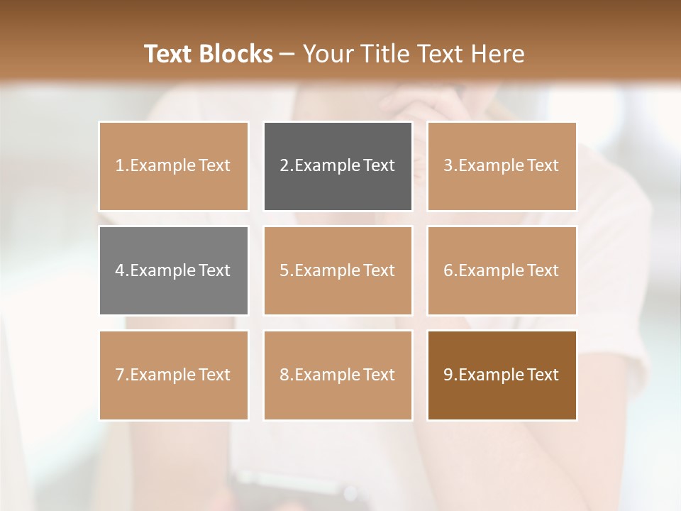 Worker Mobile Business PowerPoint Template