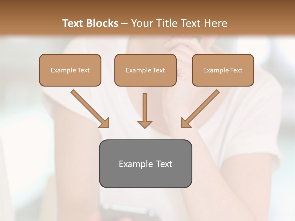 Worker Mobile Business PowerPoint Template