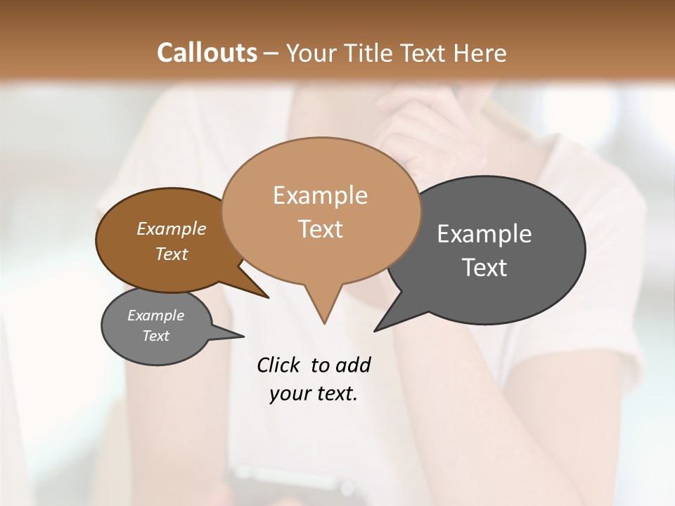 Worker Mobile Business PowerPoint Template