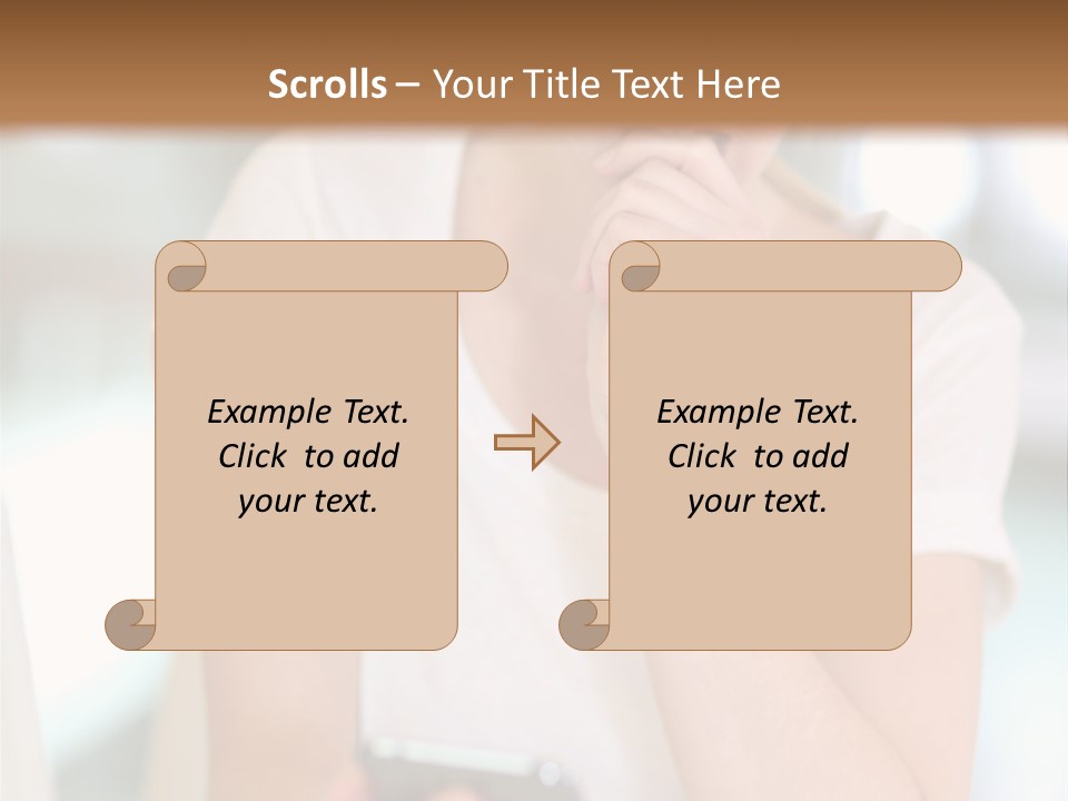 Worker Mobile Business PowerPoint Template