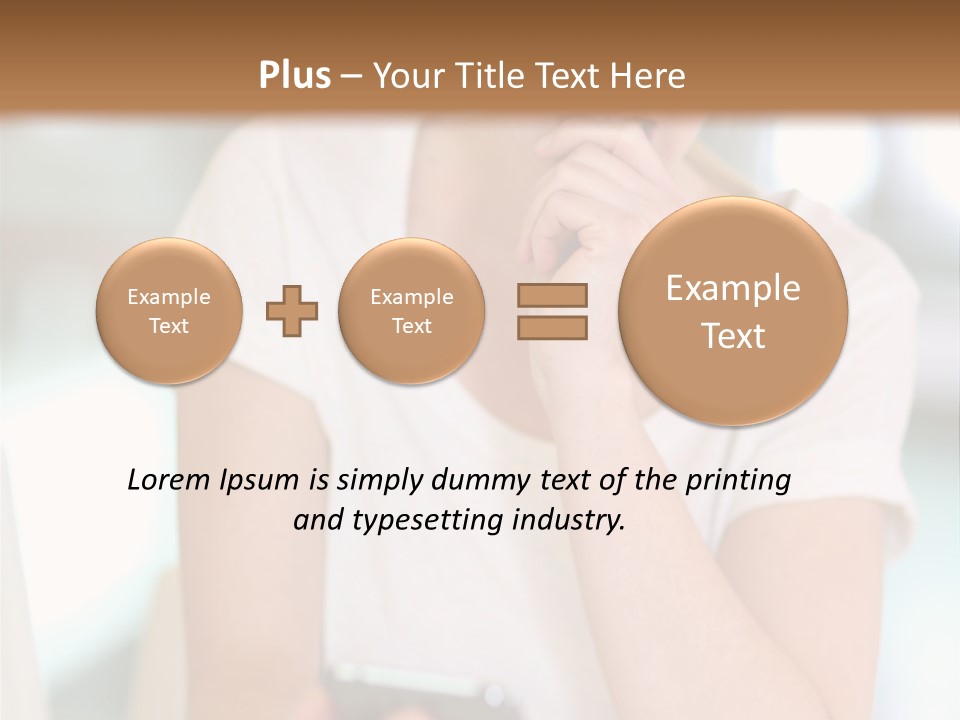 Worker Mobile Business PowerPoint Template