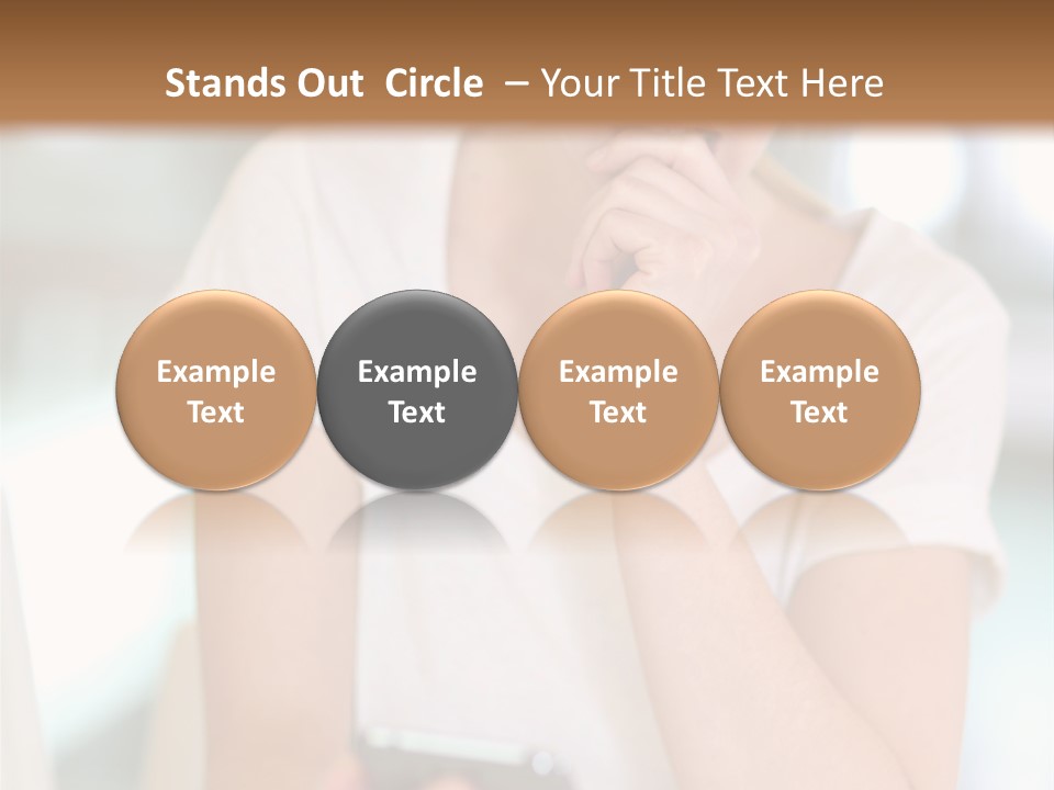 Worker Mobile Business PowerPoint Template