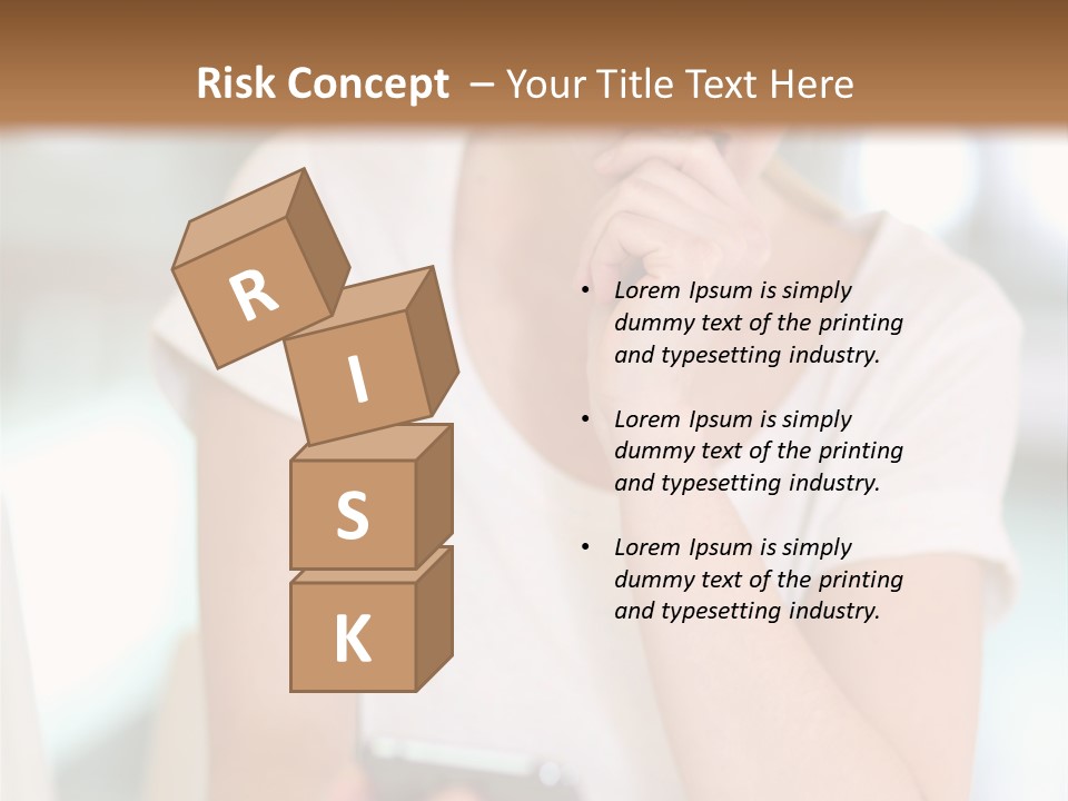 Worker Mobile Business PowerPoint Template