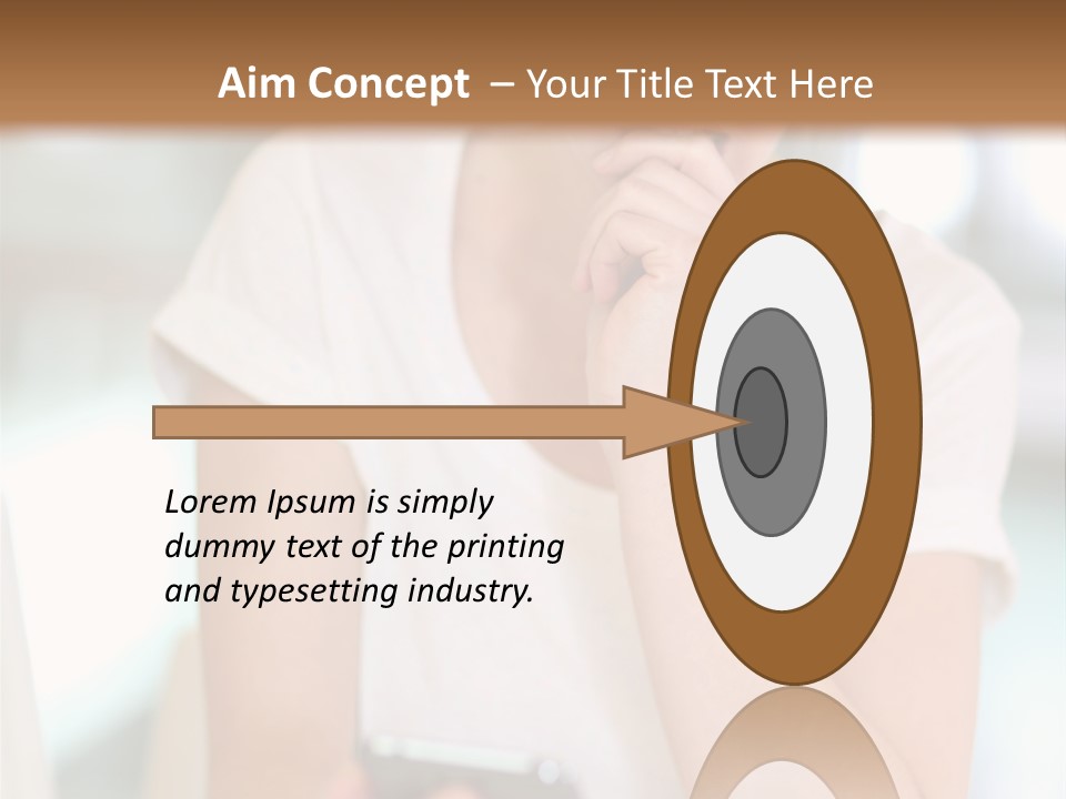 Worker Mobile Business PowerPoint Template