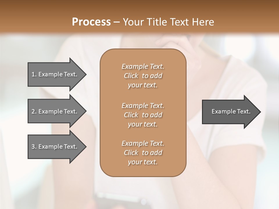Worker Mobile Business PowerPoint Template