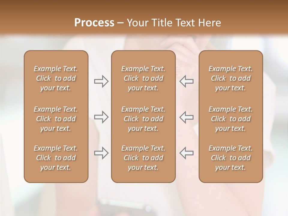 Worker Mobile Business PowerPoint Template