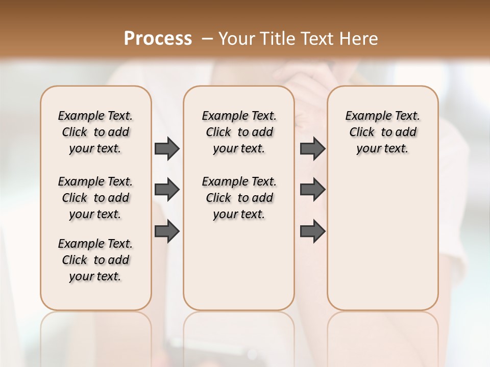 Worker Mobile Business PowerPoint Template
