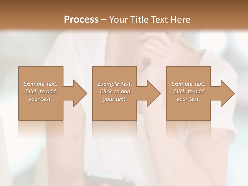 Worker Mobile Business PowerPoint Template