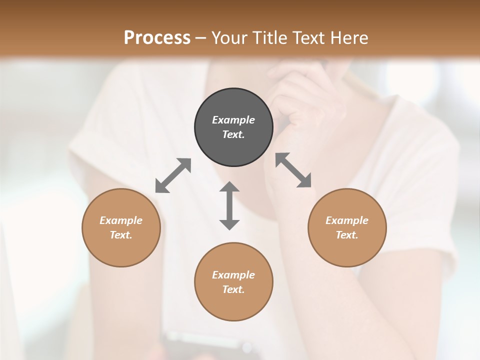 Worker Mobile Business PowerPoint Template