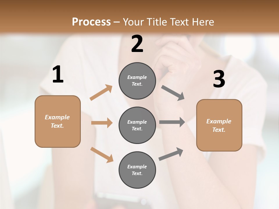Worker Mobile Business PowerPoint Template