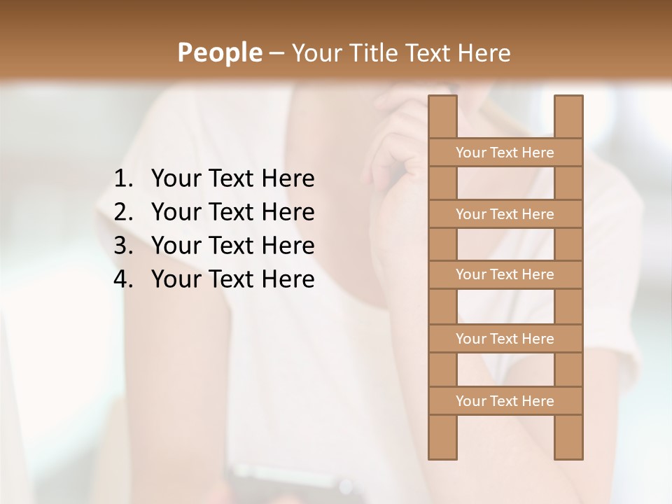 Worker Mobile Business PowerPoint Template