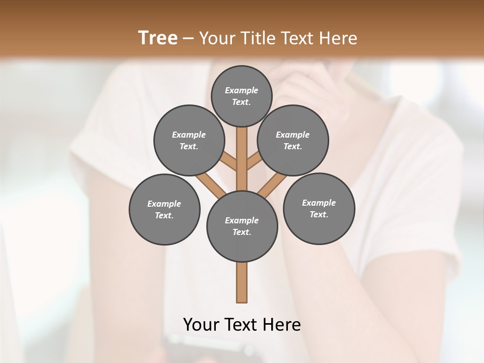 Worker Mobile Business PowerPoint Template