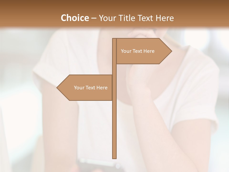 Worker Mobile Business PowerPoint Template
