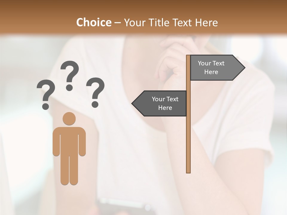 Worker Mobile Business PowerPoint Template
