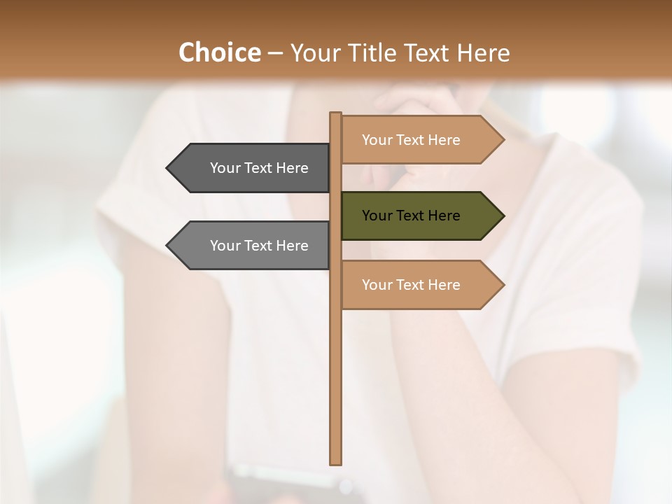 Worker Mobile Business PowerPoint Template