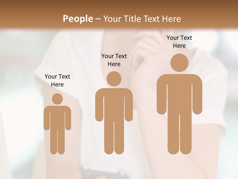 Worker Mobile Business PowerPoint Template