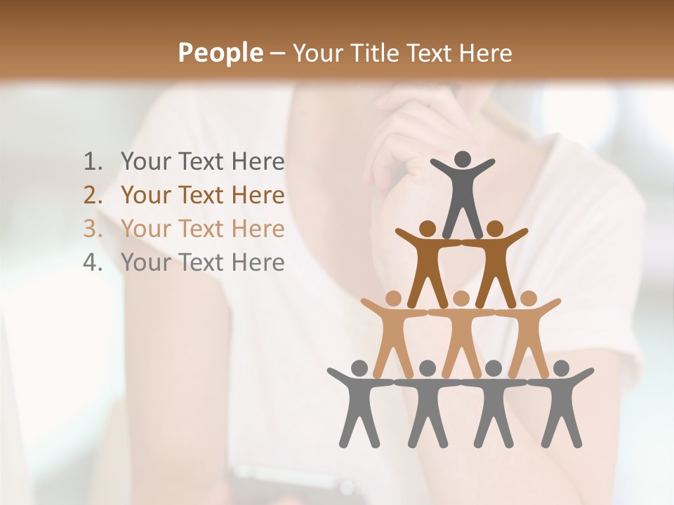 Worker Mobile Business PowerPoint Template