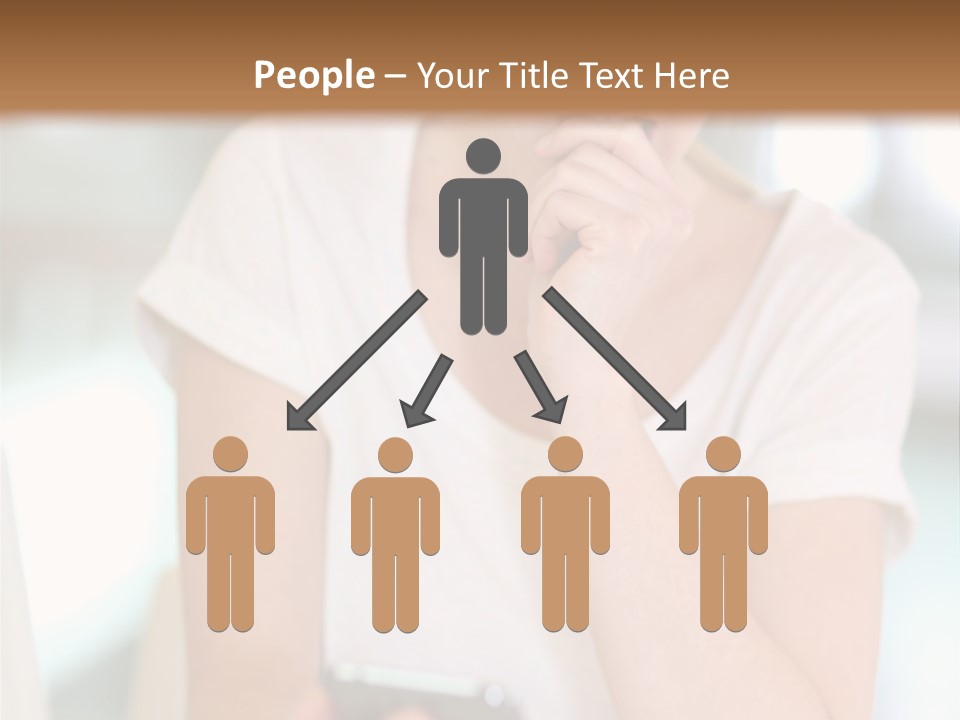 Worker Mobile Business PowerPoint Template