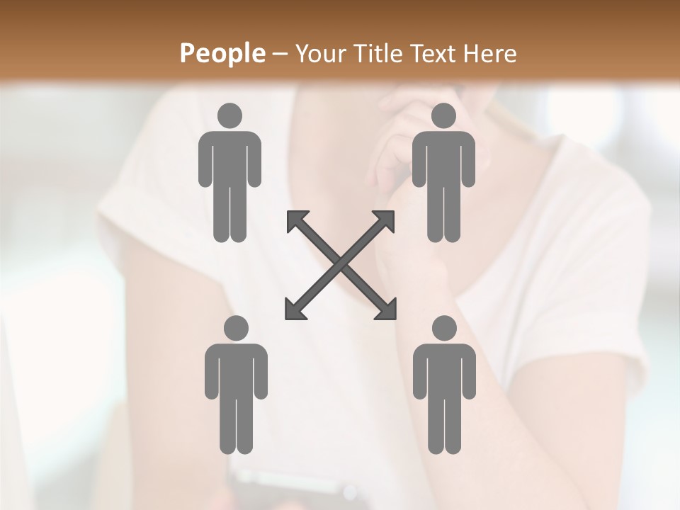 Worker Mobile Business PowerPoint Template