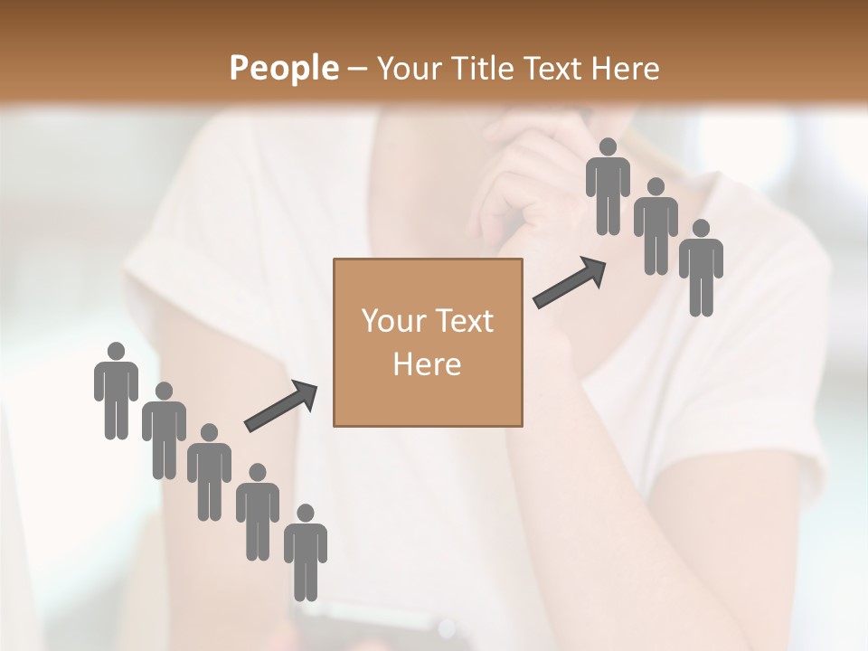 Worker Mobile Business PowerPoint Template