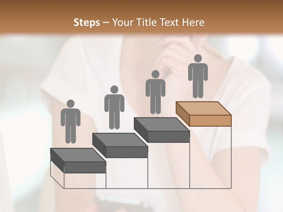 Worker Mobile Business PowerPoint Template