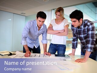 Team Startup Background PowerPoint Template