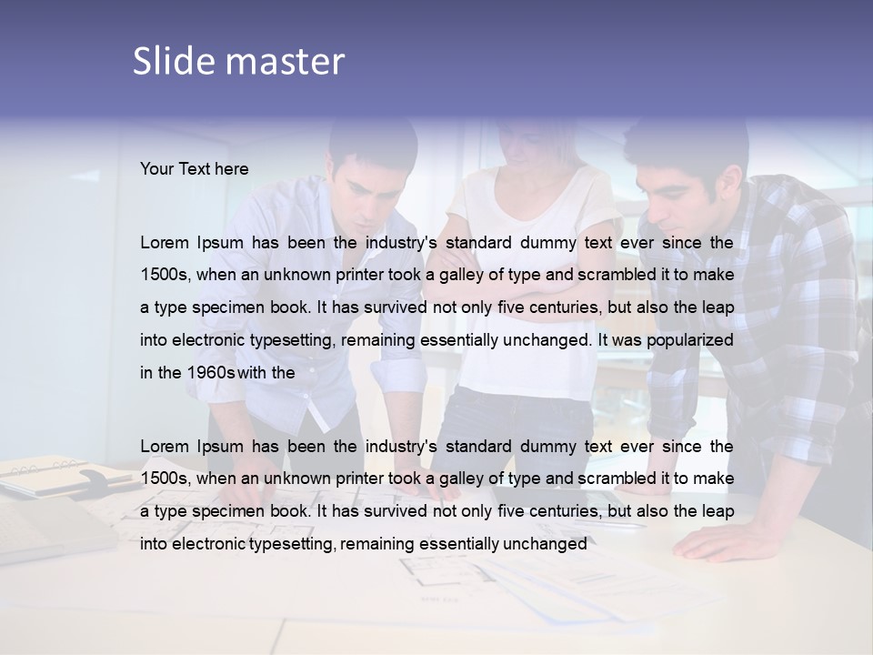 Team Startup Background PowerPoint Template