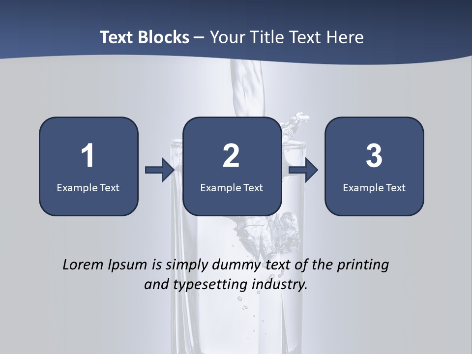Action Shape Cold PowerPoint Template