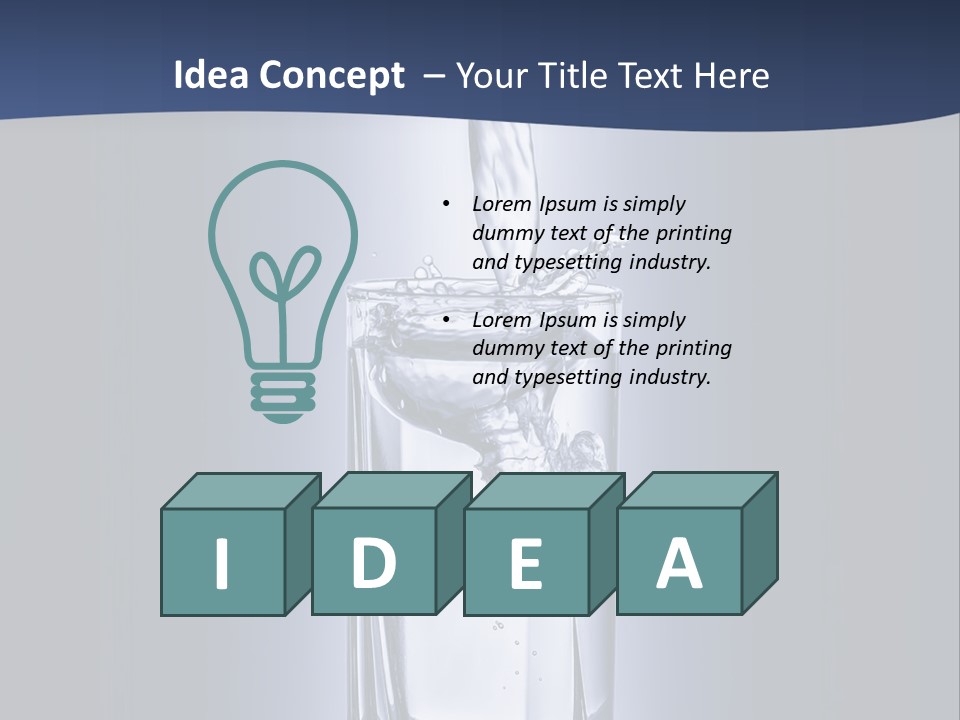 Action Shape Cold PowerPoint Template