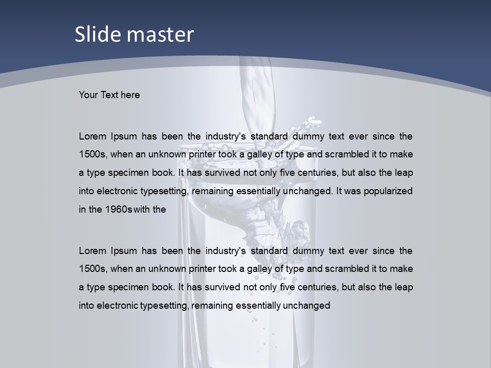 Liquid Overflowing Motion PowerPoint Template