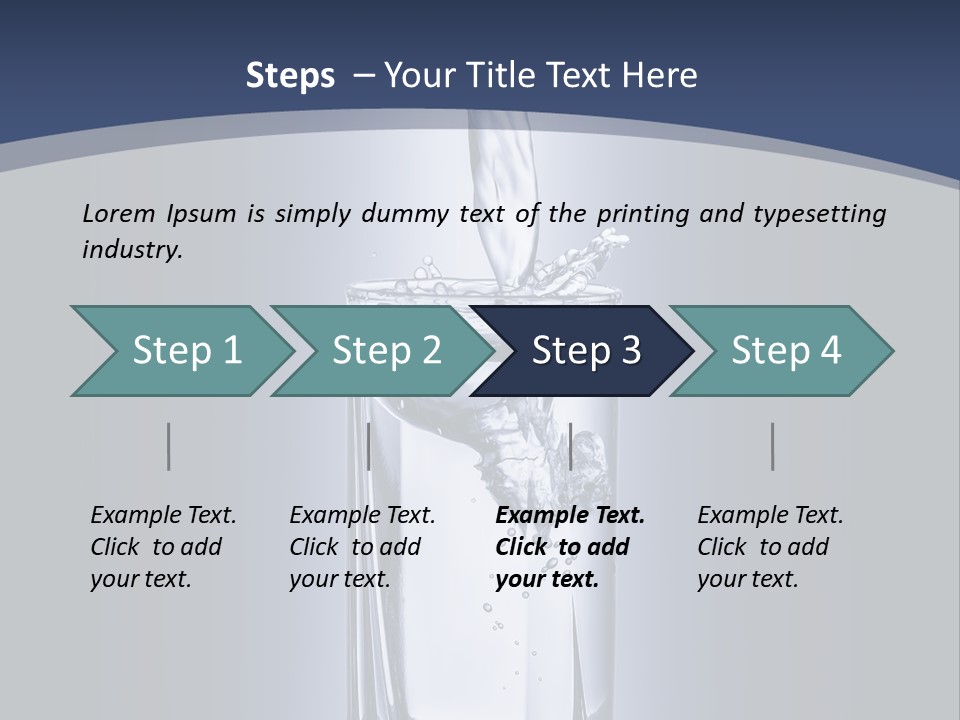 Liquid Overflowing Motion PowerPoint Template